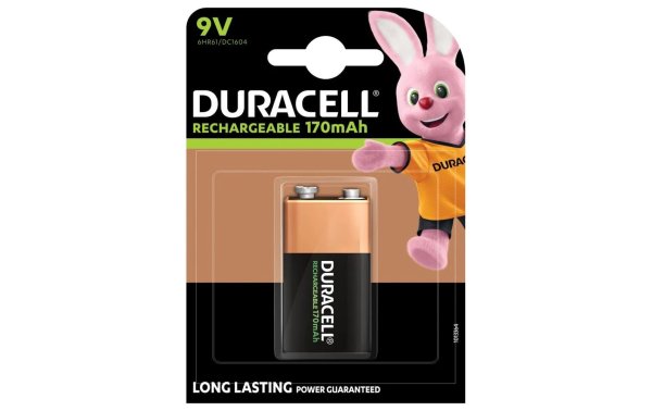 Duracell Akku Recharge 9 V 170 mAh 1 Stück