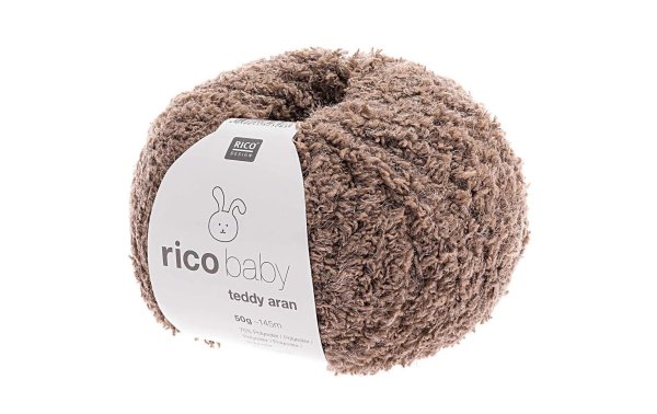 Rico Design Wolle Baby Teddy Aran 50 g Braun