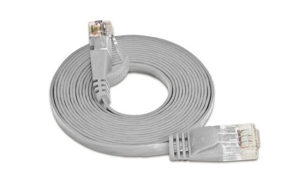 SLIM Slimpatchkabel Cat 6, UTP, 0.75 m, Grau