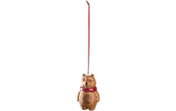 Leonardo Weihnachtsfigur Autentico Bär, 6 cm, hängend, 12 Stück