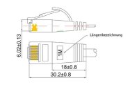 SLIM Slimpatchkabel Cat 6, UTP, 5 m, Grau