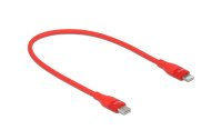 Delock USB-Kabel USB C - Lightning 0.5 m, Rot