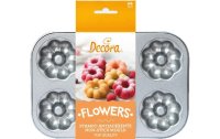 Decora Donut-Backform Blumen 6 Mulden