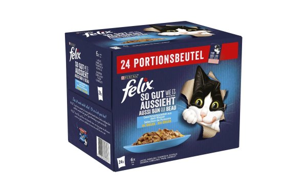 Felix Nassfutter AGAIL Fisch Auswahl, 24 x 85 g