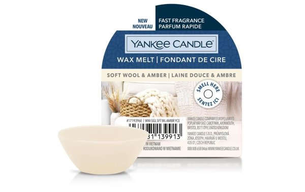 Yankee Candle Duftwachsplättchen Soft Wool & Amber