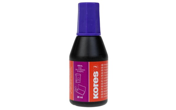 Kores Stempelfarbe 28 ml, Violett