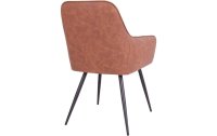 House Nordic Stuhl Harbo 2 Stück, 65 x 87 cm, Braun/Schwarz