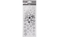 Creativ Company Metallic Sticker Sterne Silber, 1 Blatt