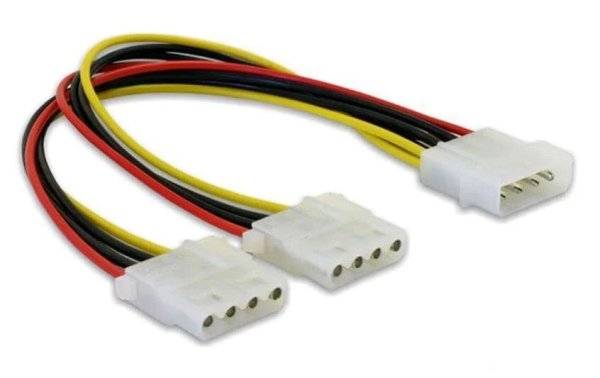 Delock Y-Stromkabel Molex - 2x Molex 11 cm