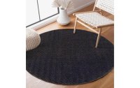 MyCarpet Teppich Fancy Ø 120 cm, Schwarz