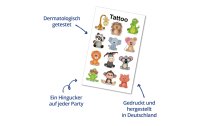 Z-Design Motivsticker Kinder Tattoos 10 Blatt, 124 Sticker