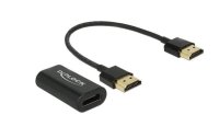 Delock Adapterkabel HDMI, VGA Metalgehäuse, Schwarz