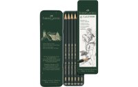 Faber-Castell Bleistift Castell 9000 6 Stück im Metalletui