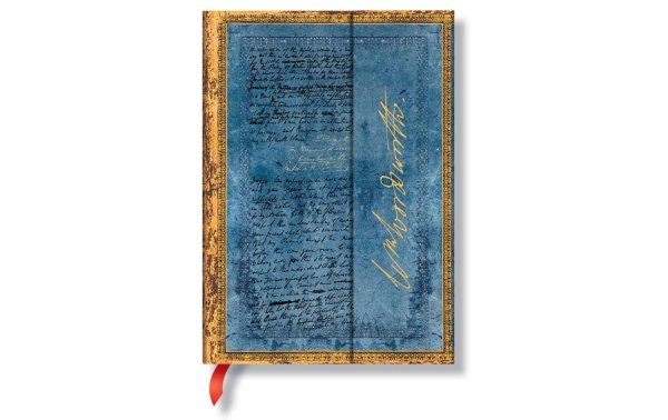 Paperblanks Notizbuch Wordsworth 13 x 18 cm, Liniert, Blau/Gold
