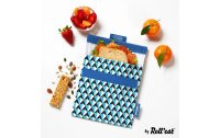 Rolleat Lunchbeutel SnacknGo-Tiles 18 cm x 18 cm, Blau