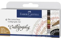 Faber-Castell Tuschestift Pitt Artist Pen Calligraphy 6er...