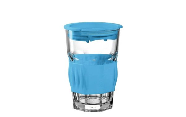Montana Trinkbecher To Go 420 ml, 1 Stück, Blau/Transparent