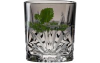 Leonardo Whiskyglas Capri 220 ml, 4 Stück, Grau