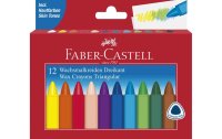 Faber-Castell Wachsmalstifte Mehrfarbig, 12 Stück