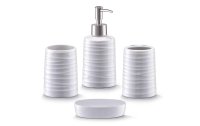 Zeller Present Seifenspender-Set 300 ml Weiss, 4-teilig