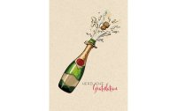 Natur Verlag Geburtstagskarte Champagner A4