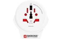 SKROSS Reiseadapter World UK mit USB Ladegerät