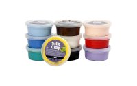 Creativ Company Modellier-Set Silk Clay 10 x 40 g Mehrfarbig
