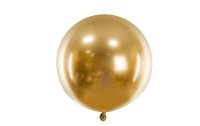 Partydeco Luftballon Rund Glossy 60 cm, Gold