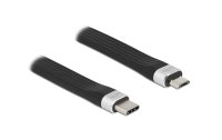 Delock USB 2.0-Flachkabel USB C - Micro-USB B 0.135 m