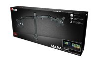 Trust Tischhalterung GXT 1120 Mara Dual bis 16 kg – Grau