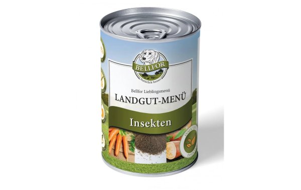 Bellfor Nassfutter Landgut-Menü Insekten, 400g