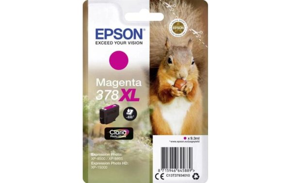 Epson Tinte 378 XL / C13T37934010 Magenta