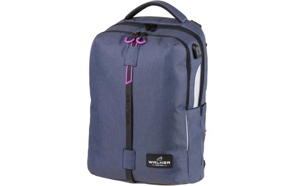 Walker Rucksack Elite 34 l, ab 10 Jahren Blue Ivy / Pink