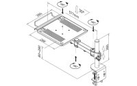 Neomounts by NewStar Tischhalterung Notebook-D100 Schwarz