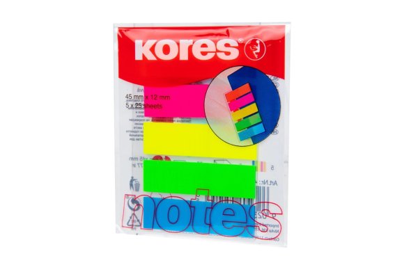 Kores Page Marker Neon 25 Stück pro Block