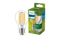 Philips Lampe E27 LED, Ultra-Effizient, Weiss, 60W Ersatz Warmweiss