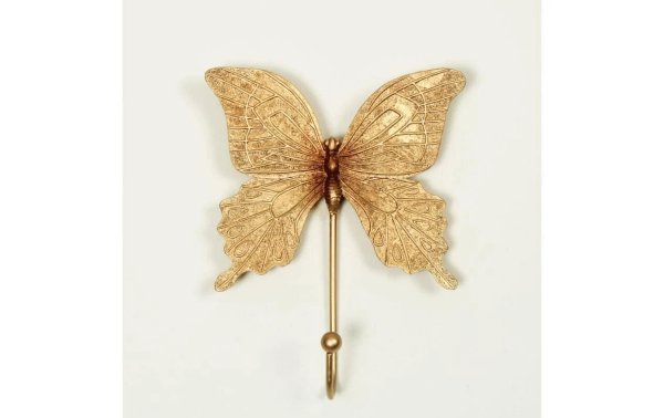 Originals Wandhaken Schmetterling Gold