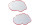 Franken Moderationskarten Wolke 42 x 25 cm, Weiss/Rot, 20 Stück