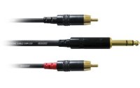 Cordial Audio-Kabel CFY 3 VCC 6.3 mm Klinke - Cinch 3 m