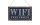 Originals Schild Wifi 12 x 7 cm, Schwarz