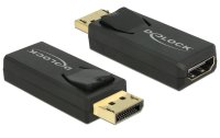 Delock Adapter Displayport - HDMI aktiv, 4K, schwarz