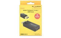 Delock Adapter Displayport - HDMI aktiv, 4K, schwarz