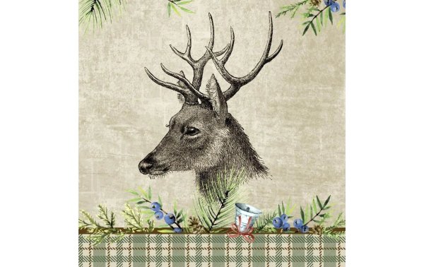Paper + Design Papierservietten Deer 33 cm x 33 cm, 20 Stück