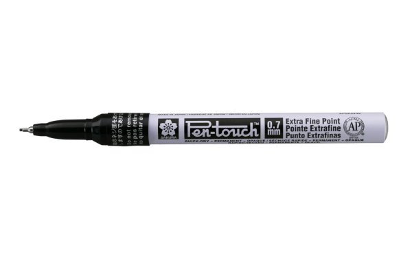 Sakura Lackmarker Pen-Touch 0.7 mm, extrafein, Schwarz