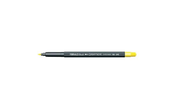 Caran dAche Filzstift Fibralo Brush 1 Stück, Zitronengelb