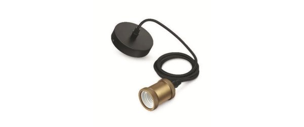 Philips Pendelleuchte Vintage E27, Gold