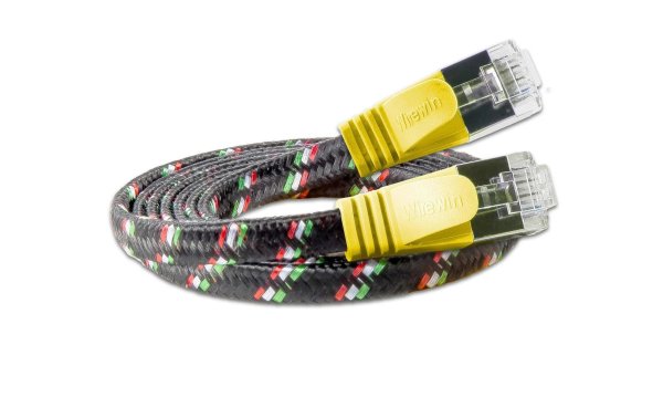 SLIM Slimpatchkabel  Cat 6, STP, 10 m, Gelb