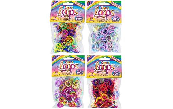 Craze Bastelset Loops Refill Pack - 300 assortiert