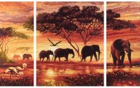 Schipper Malen nach Zahlen Afrika: Elefanten-Karawane
