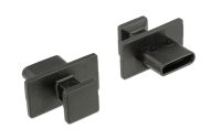 Delock Blindstecker USB-C 10 Stück Schwarz grossem Griff